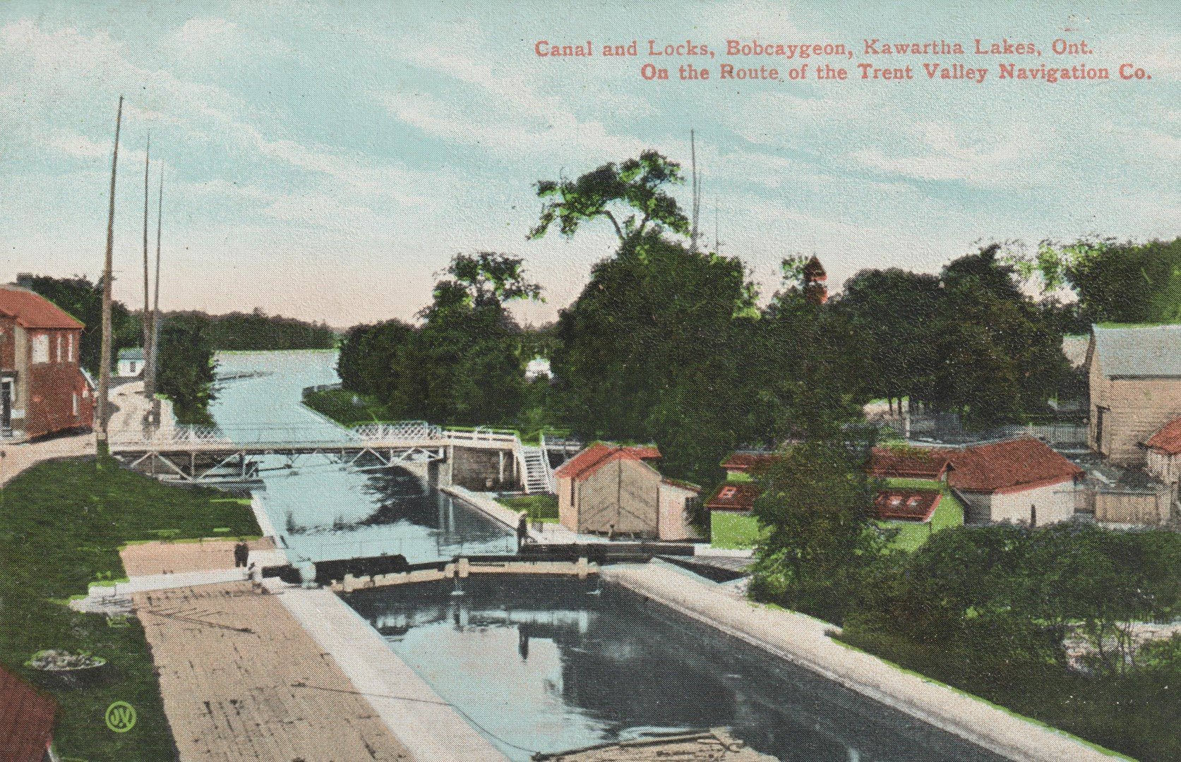 022 30 461 Canal And Locks, Bobcaygeon, Including Bathhouse, Colourized, Circa 1910 - Maryboro ...