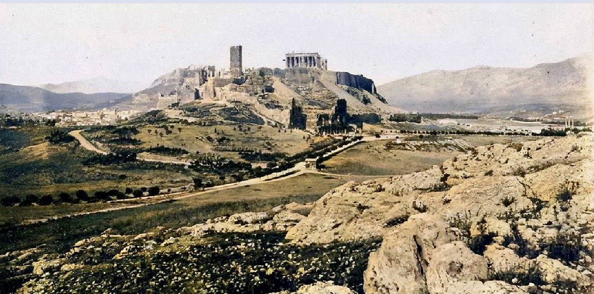 Acropolis, Athens, Greece, 1800s (colourized) | MATTHEW&#39;S ISLAND