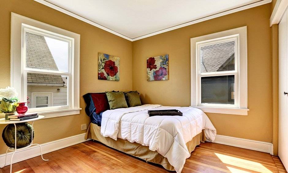 Wall Colour Combination For Small Bedroom| Design Cafe