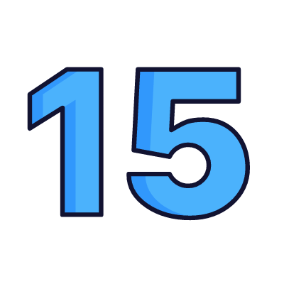 Blue Number 15