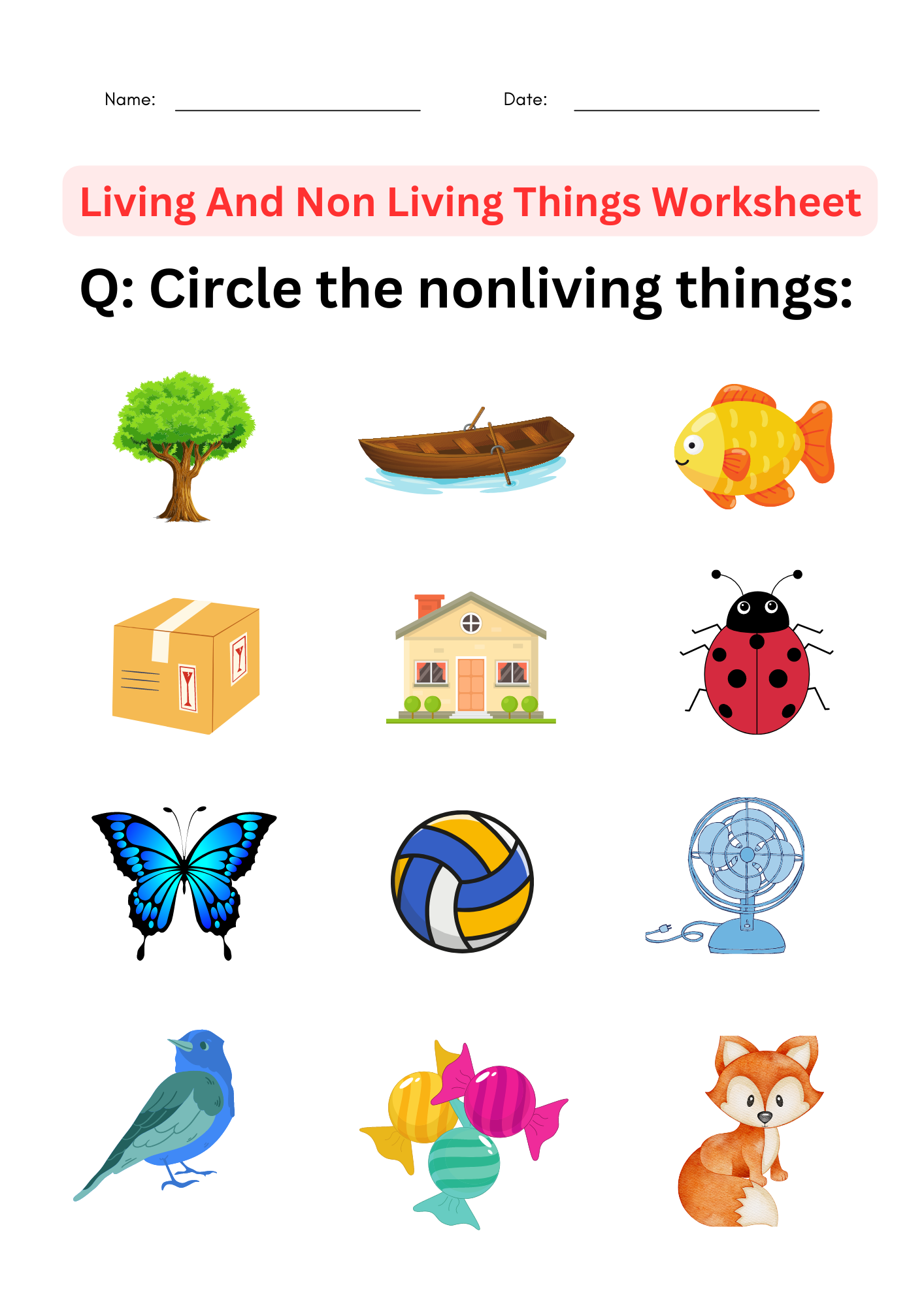 Grade 1 Science Worksheet Living Things And Non Livin - vrogue.co