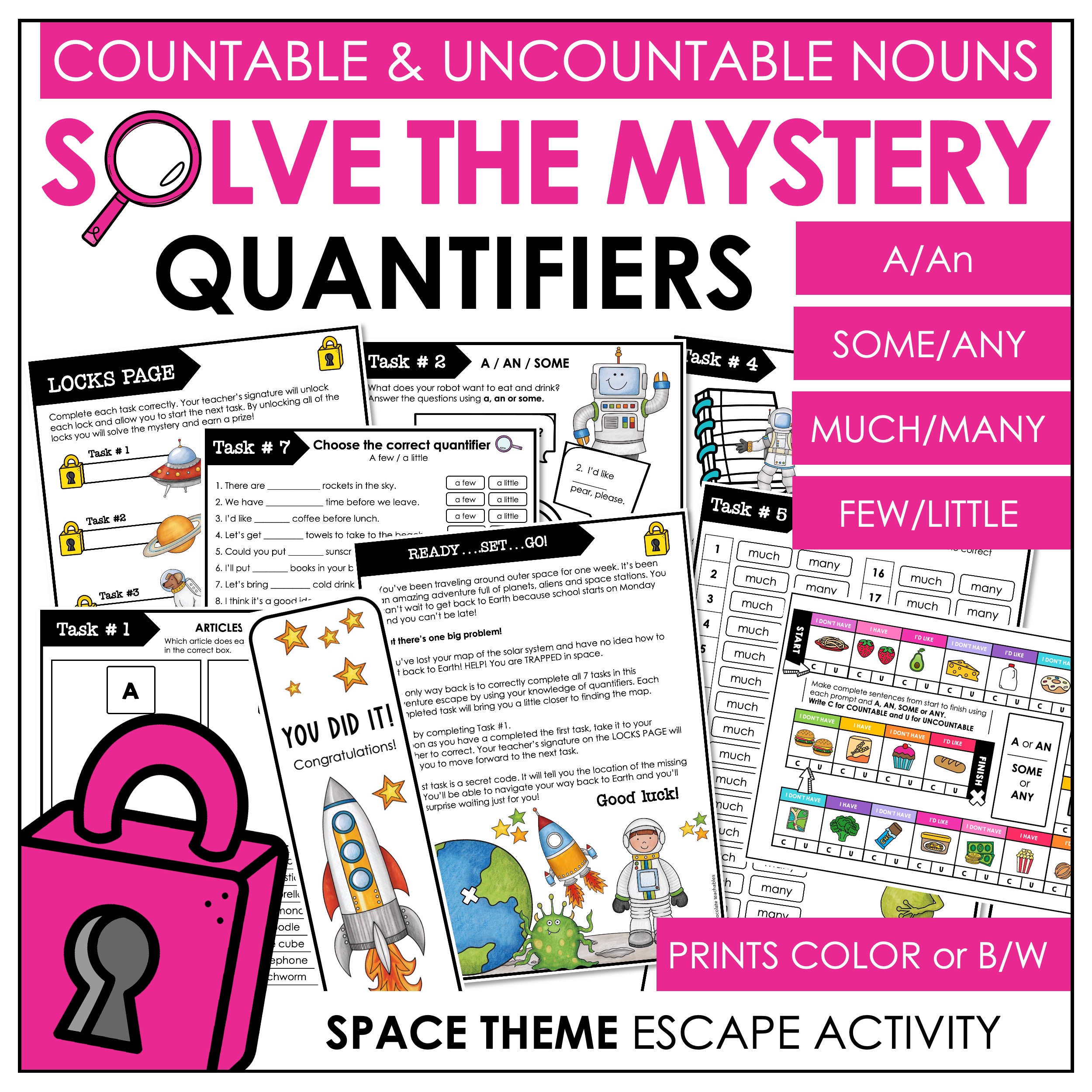 Quantifiers With Countable & Uncountable Nouns - A/An, Some, Any, Much, Many| Made By Teachers