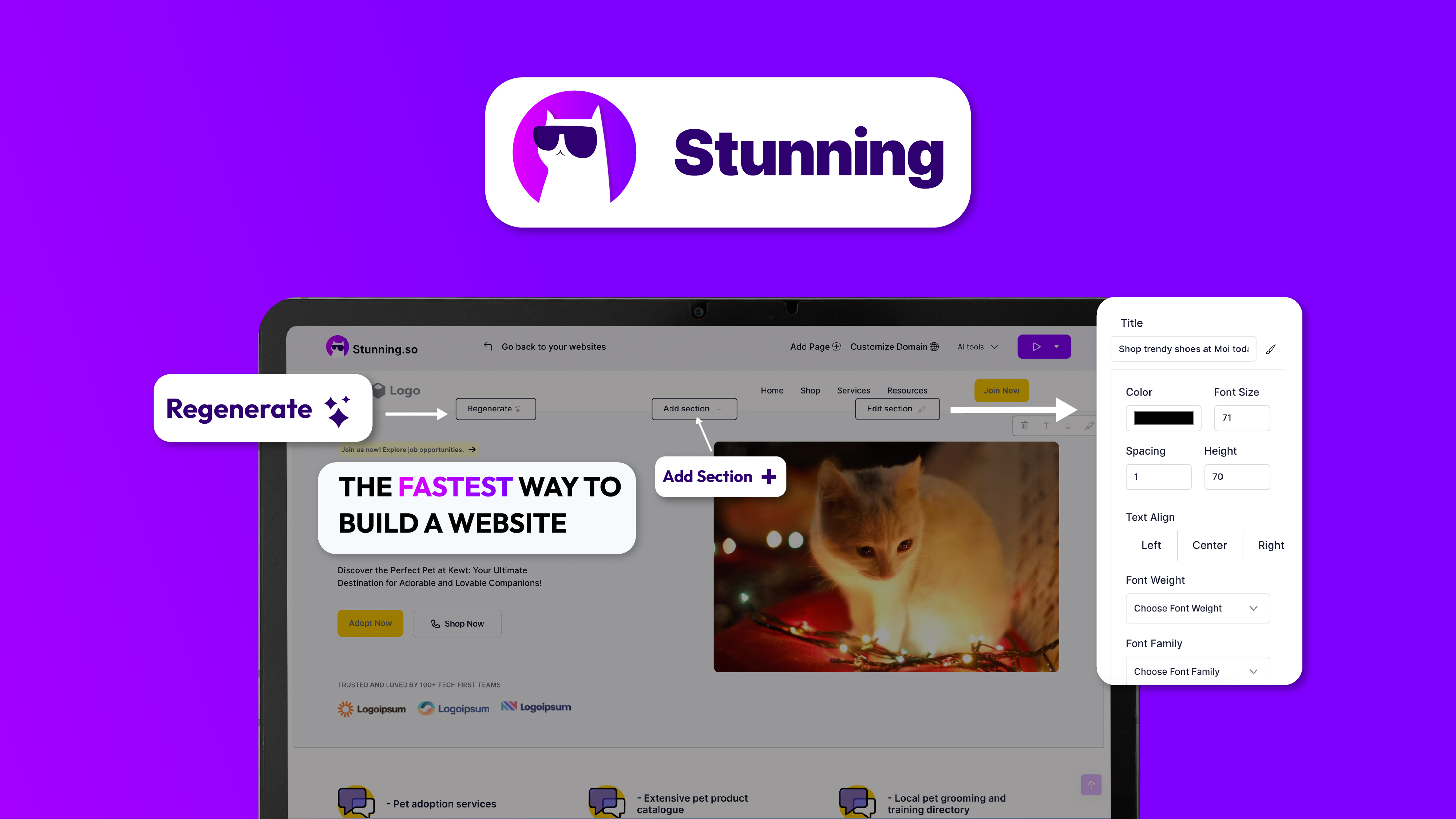 Stunning - AI Tool For Websites