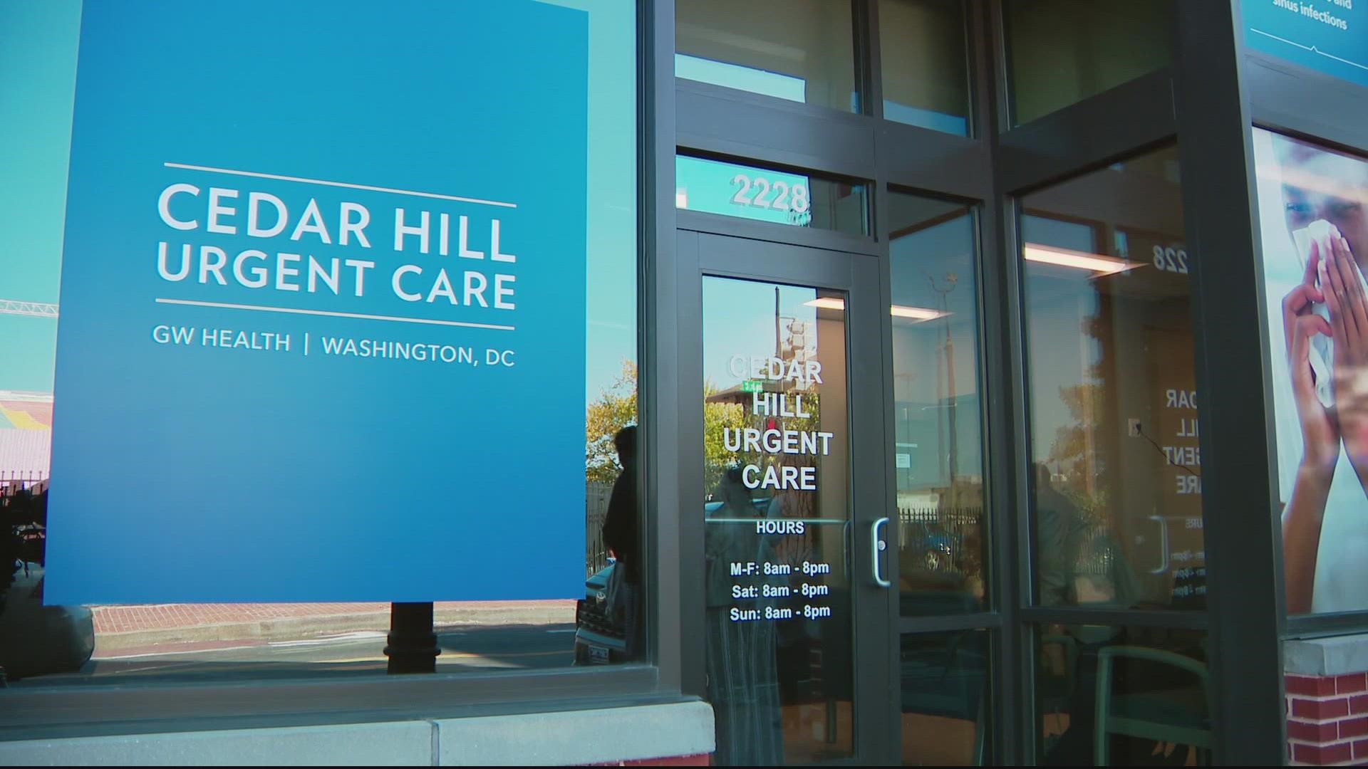 Cedar Hill Urgent Care, GW Health opens in DC | wusa9.com
