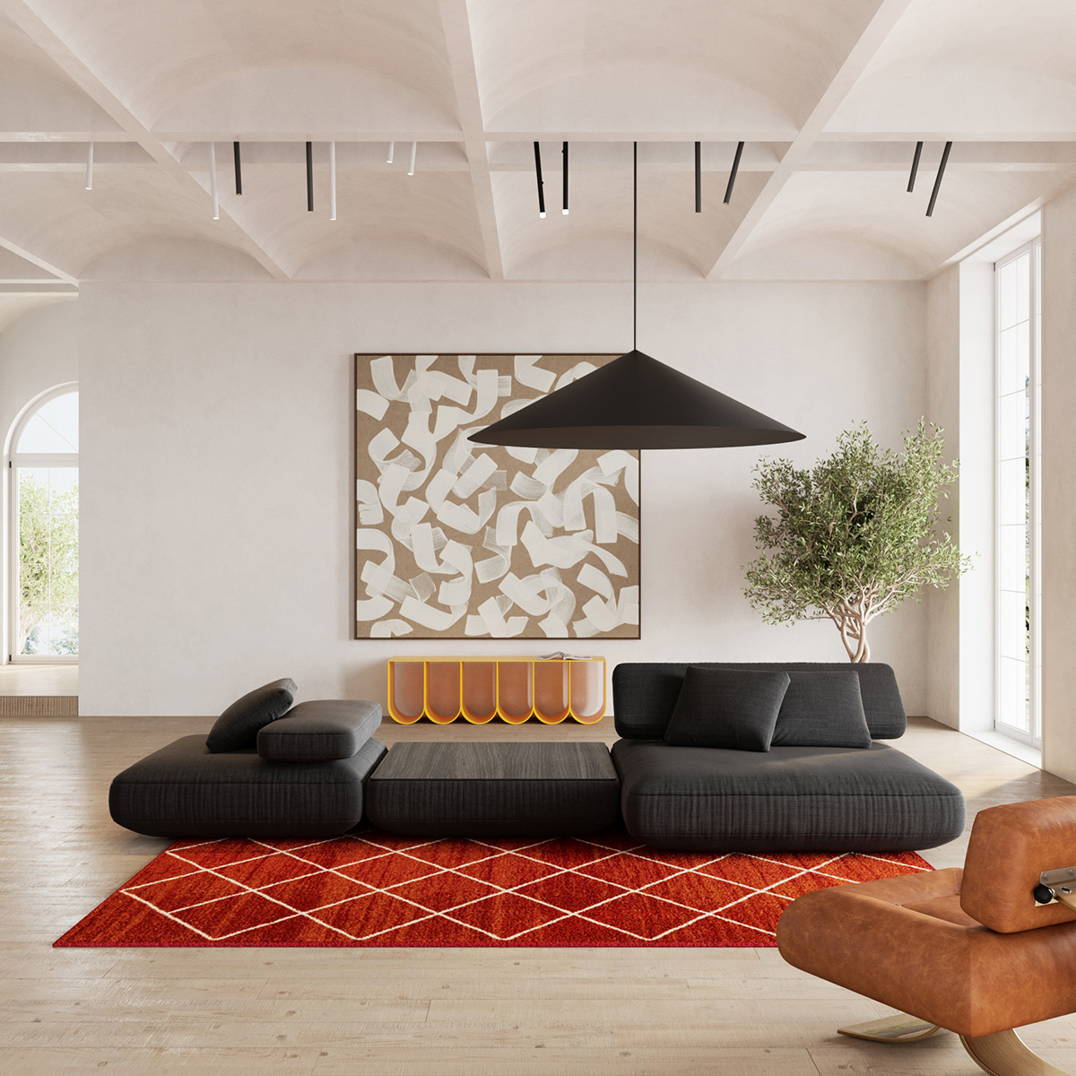 40 Black Couch Living Rooms With Tips To Help You Decorate Yours » MENGHADIRKAN