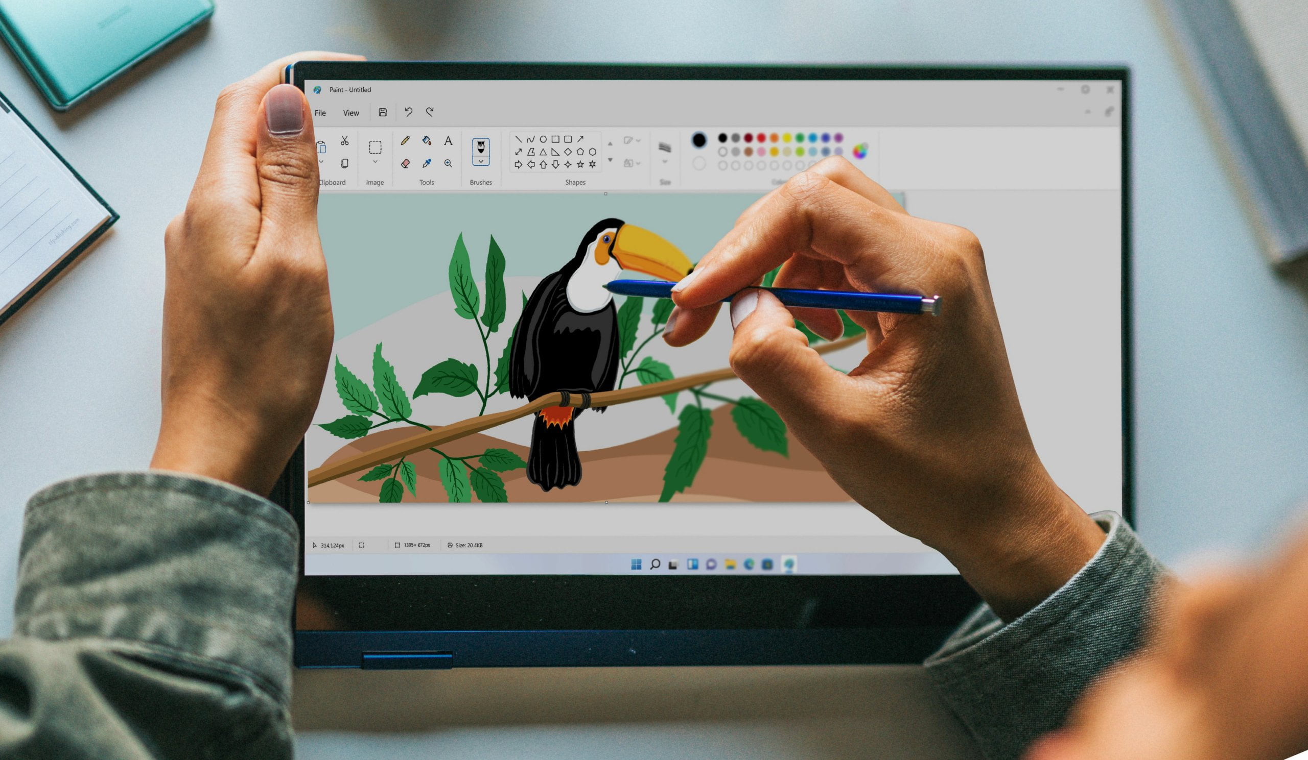 Así luce la nueva interfaz de Microsoft Paint en Windows 11