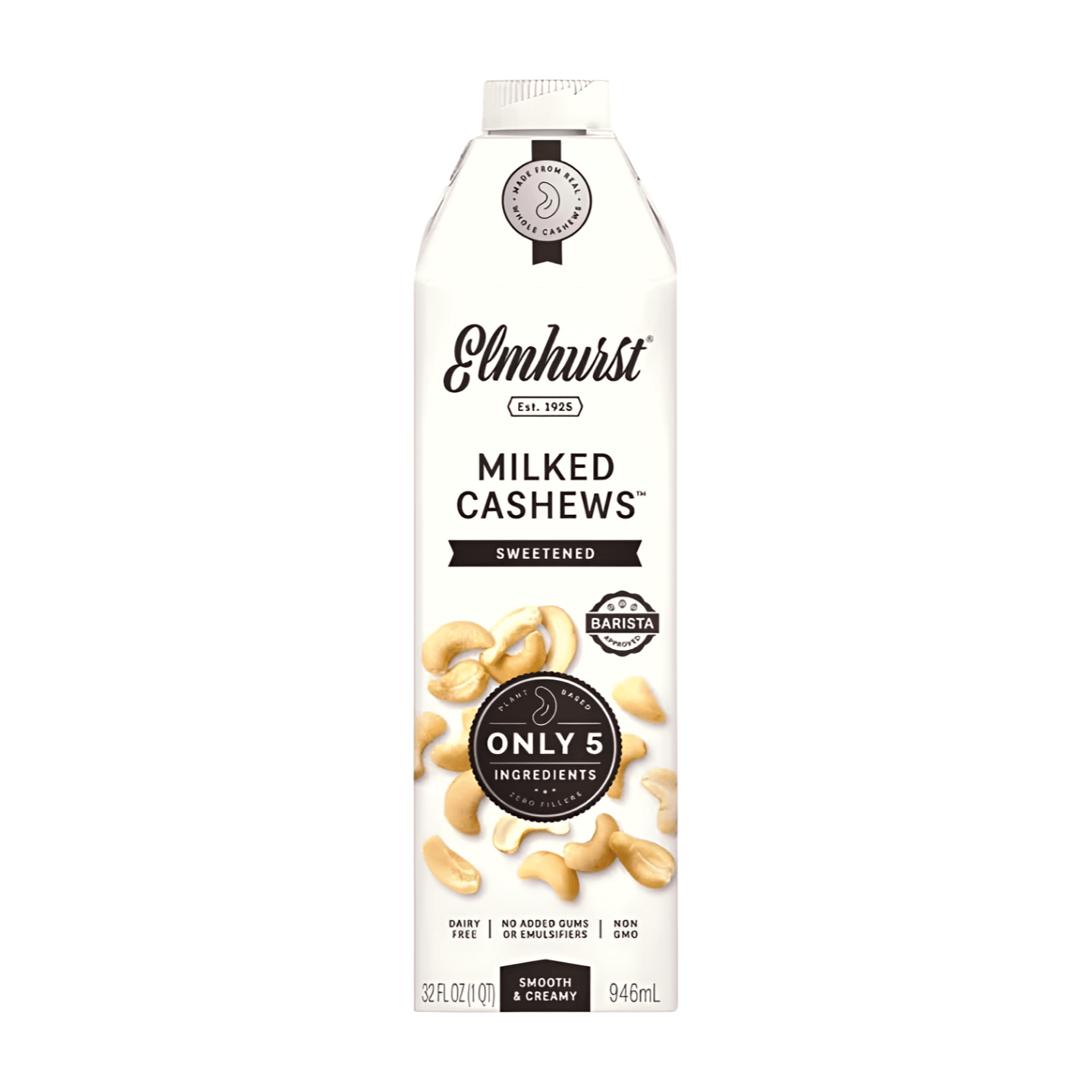 Elmhurst Sweetened Cashew Milk | Milk Pick