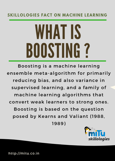What Is Boosting ? – MITU Skillologies – Aritificial Intelligence, Data Science Training And ...