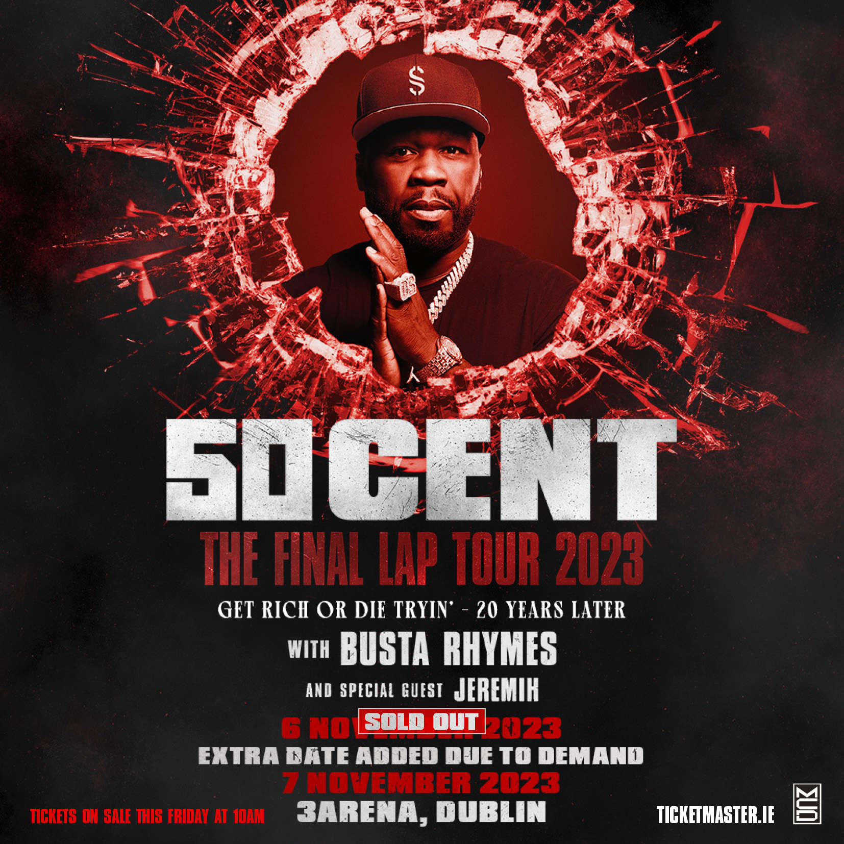 50 Cent announces extra Irish date for &#39;The Final Lap&#39; Tour - Dublin&#39;s FM104