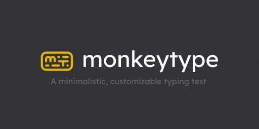 Monkeytype| A Minimalistic, Customizable Typing Test