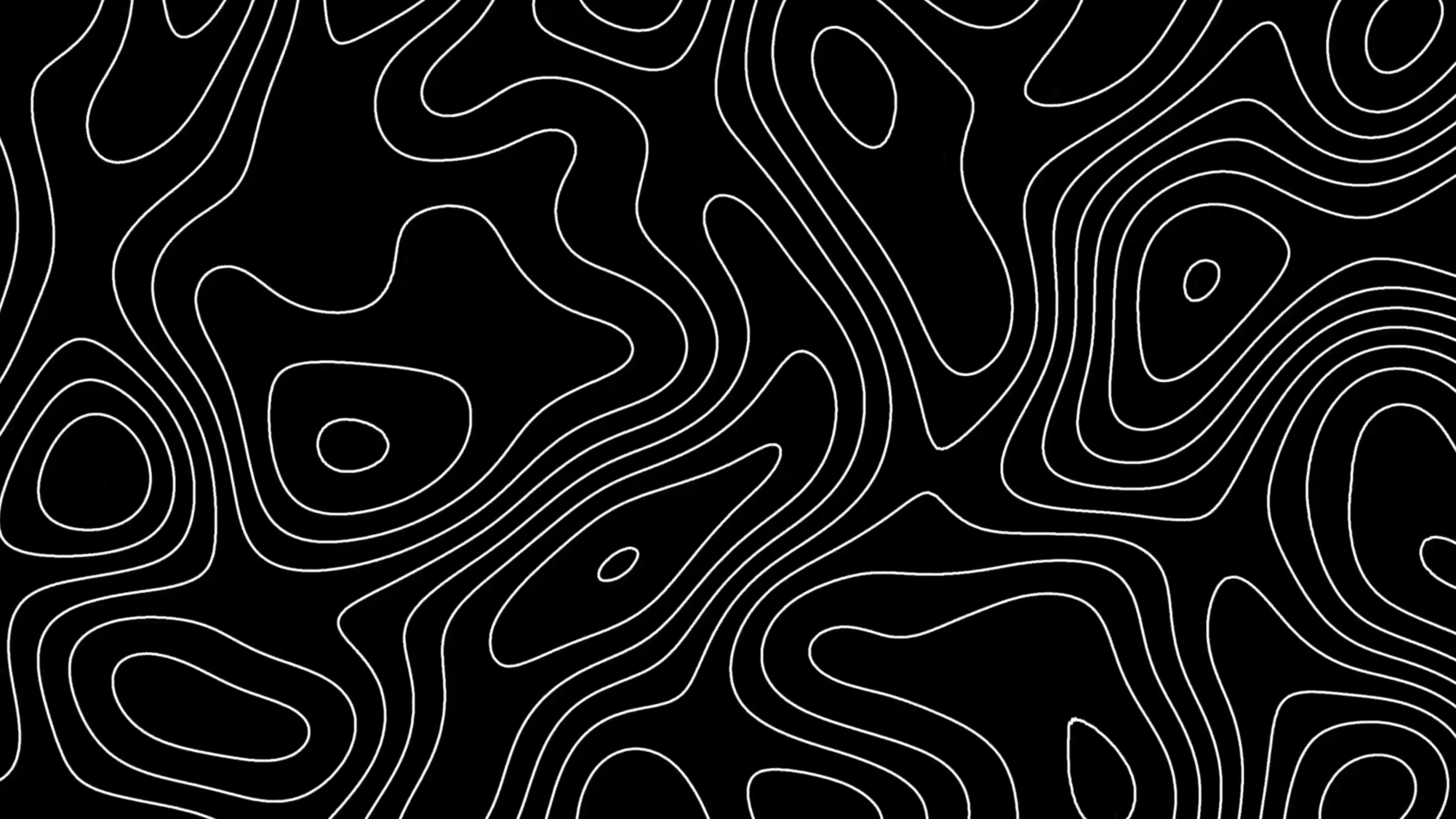 Black & White Topographic Textures Live Wallpaper