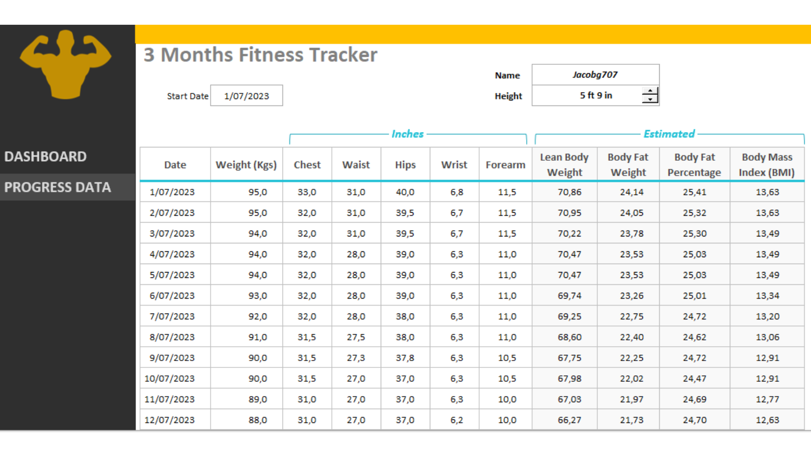 Plantilla De Rutina De Gimnasio Excel GRATIS &gt; Mundo-excel