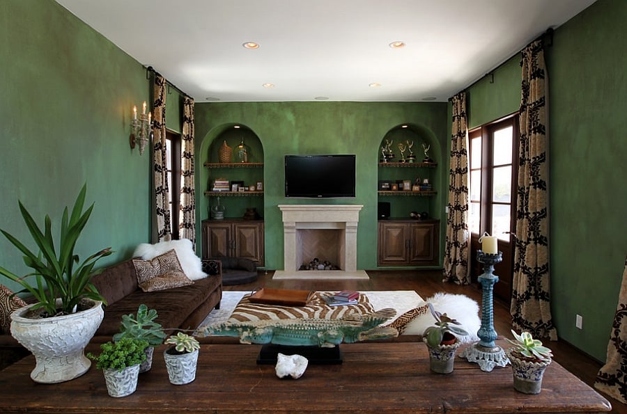 20 Gorgeous Green Living Room Ideas