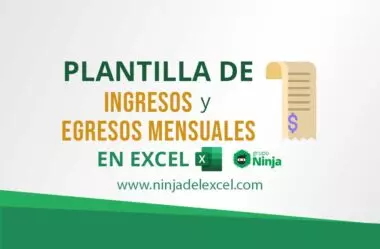 Plantilla De Ingresos Y Egresos Mensuales En Excel - Ninja Del Excel