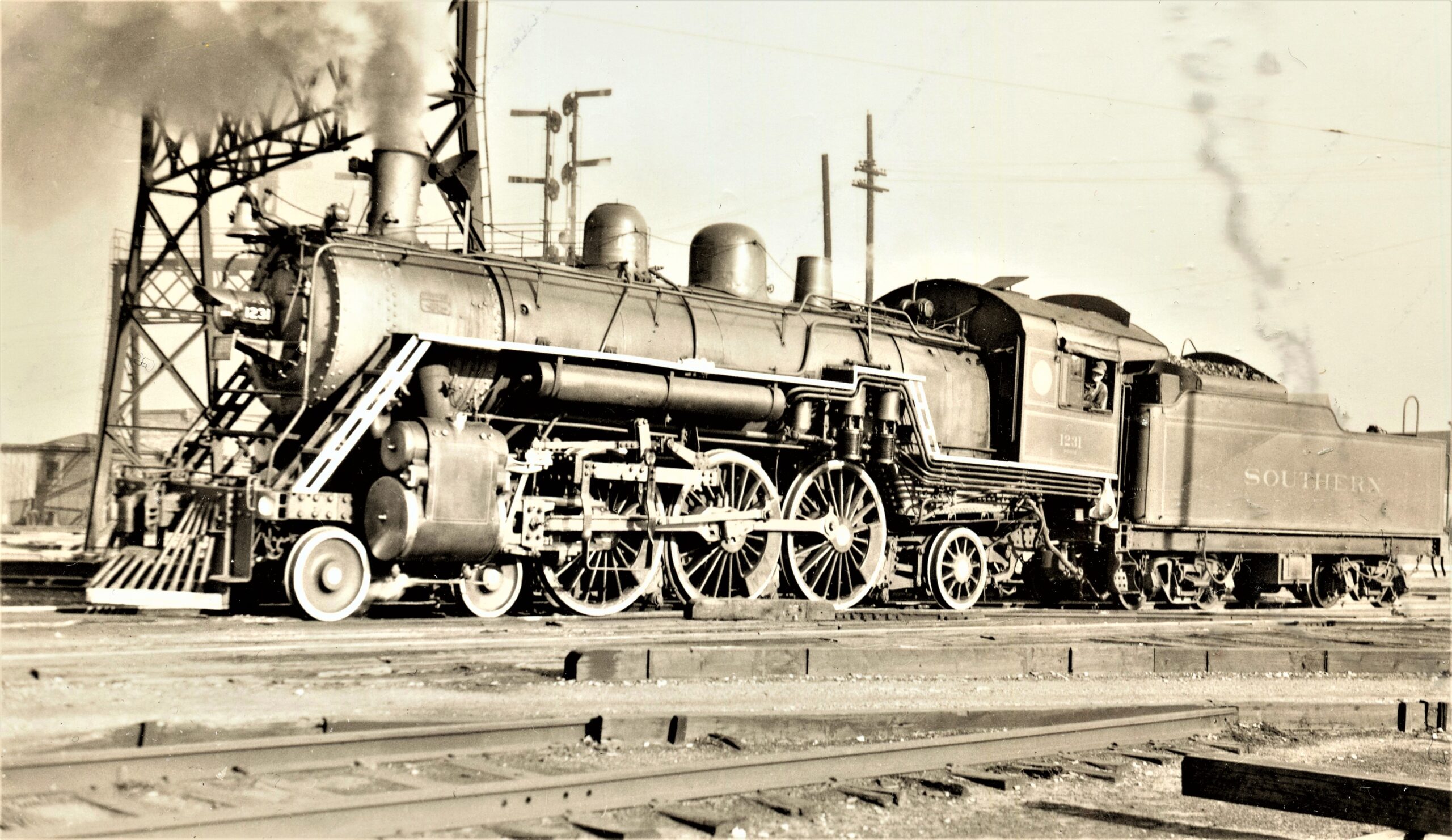 Southern Railway | Alexandria, Virginia | Class Ps2 4-6-2 #1231 Pacific Steam Locomotive | 1938 ...