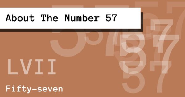 About The Number 57