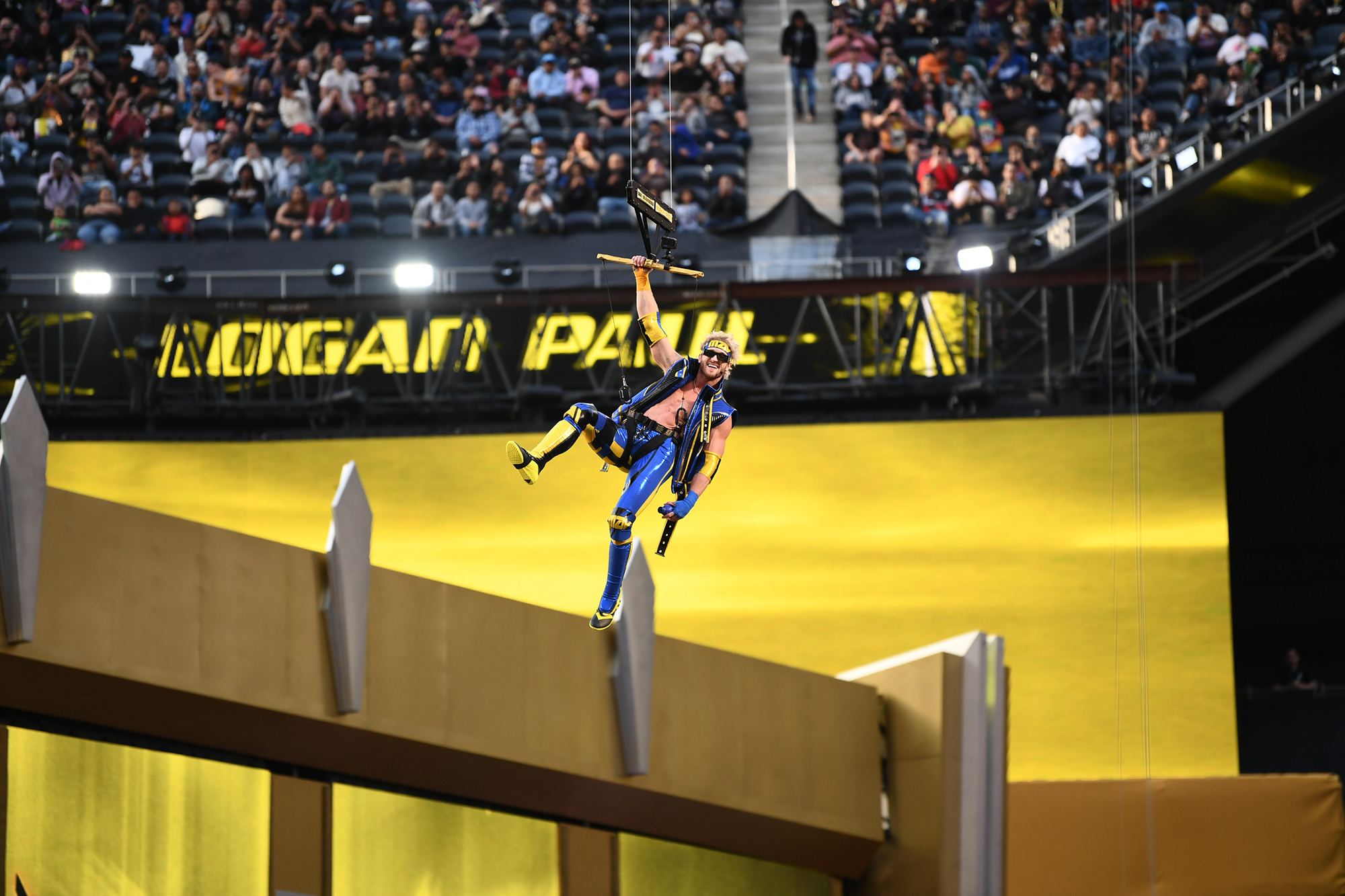 WrestleMania 39: Logan Paul Enters Match Against Seth Rollins On Zipline