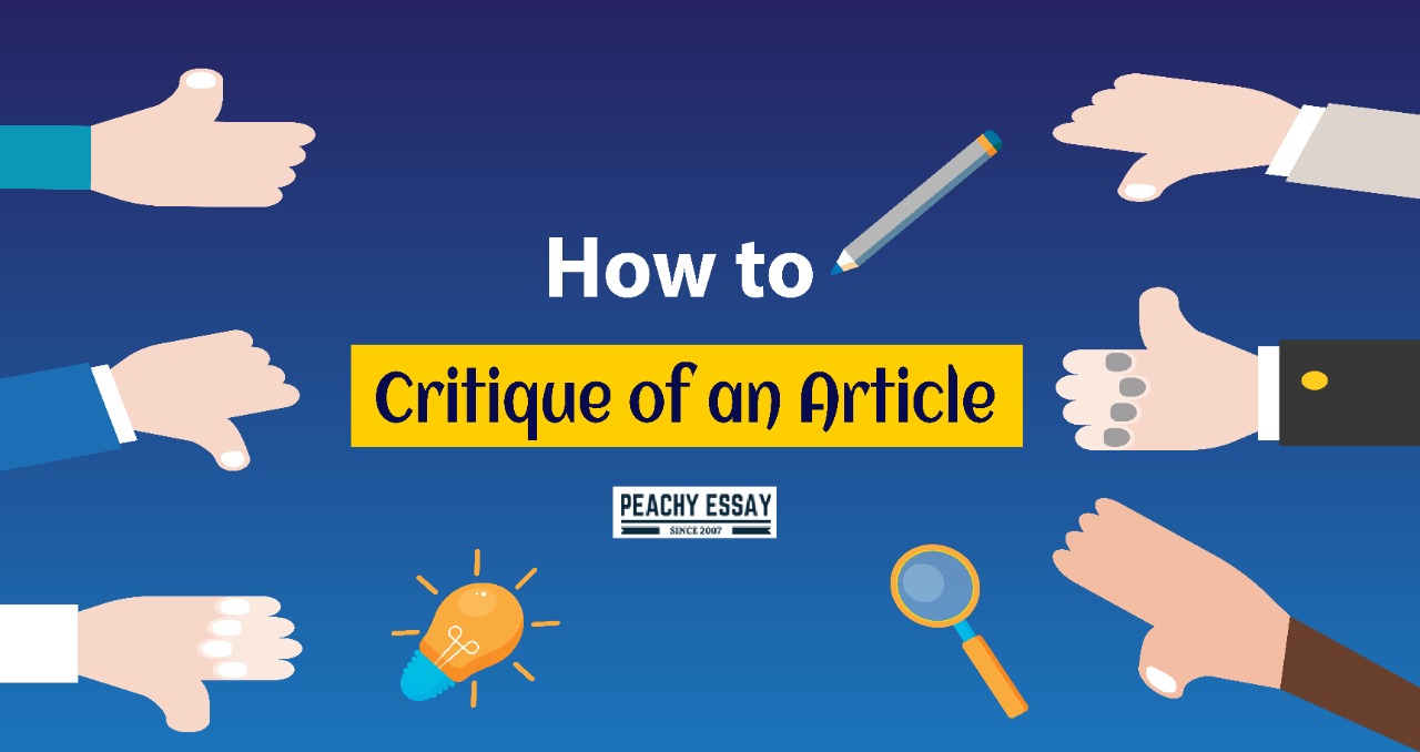 How To Critique Of An Article - Step By Step Guide