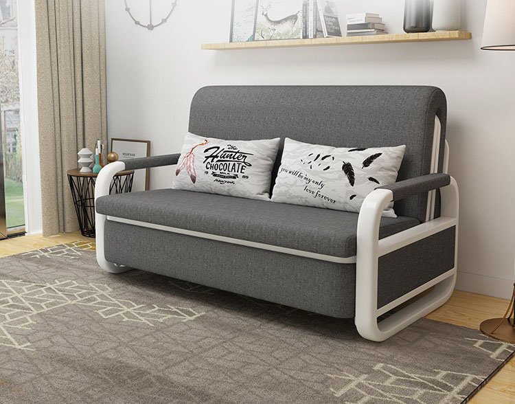 BAIERDI Simple foldable sofa bed dual-purpose multifunctional living room home sofa small ...
