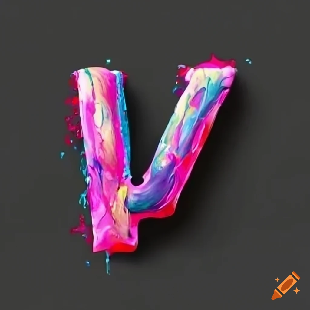 Typography Letter V On Craiyon
