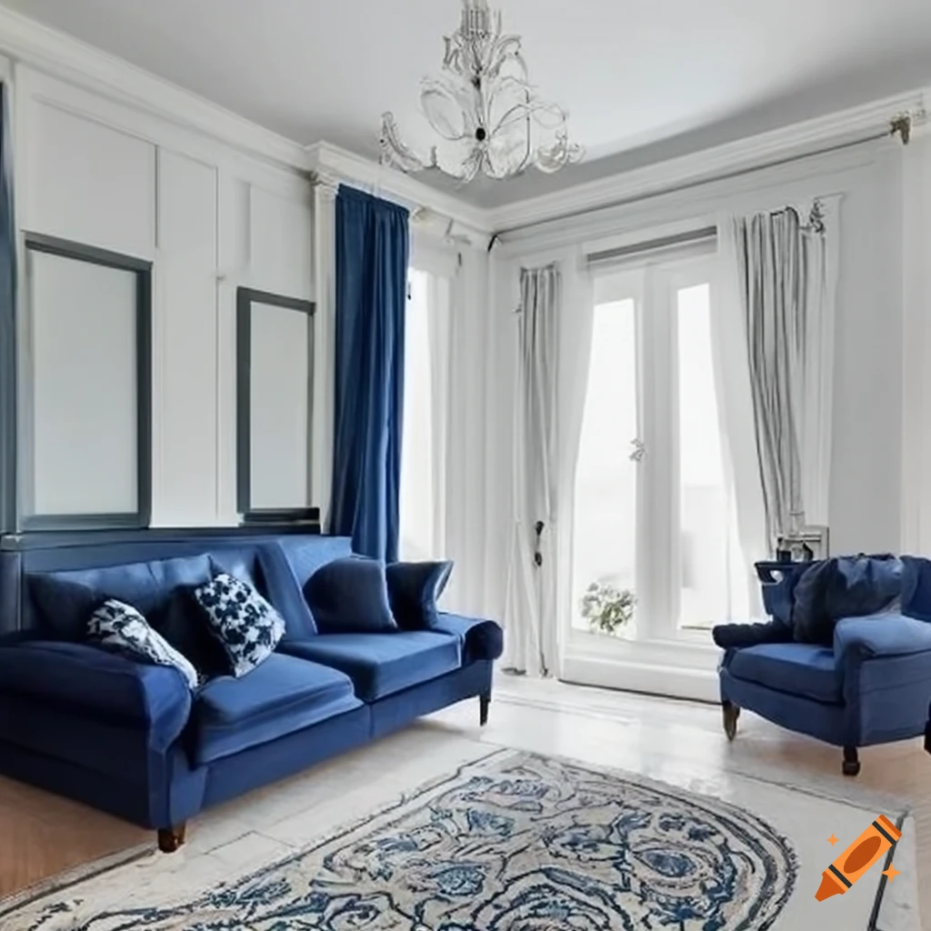 Elegant Blue White Design