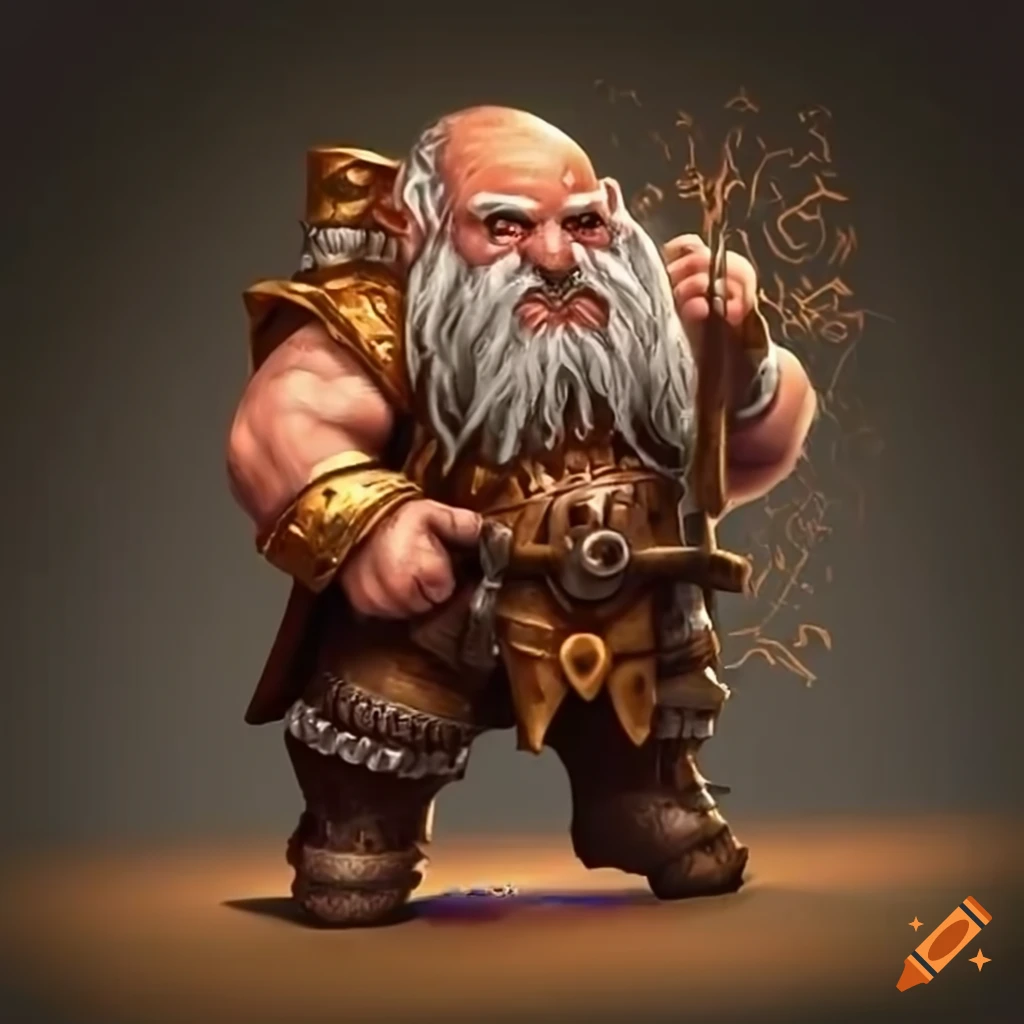 Illustration Of A Colorful Dwarf On Craiyon