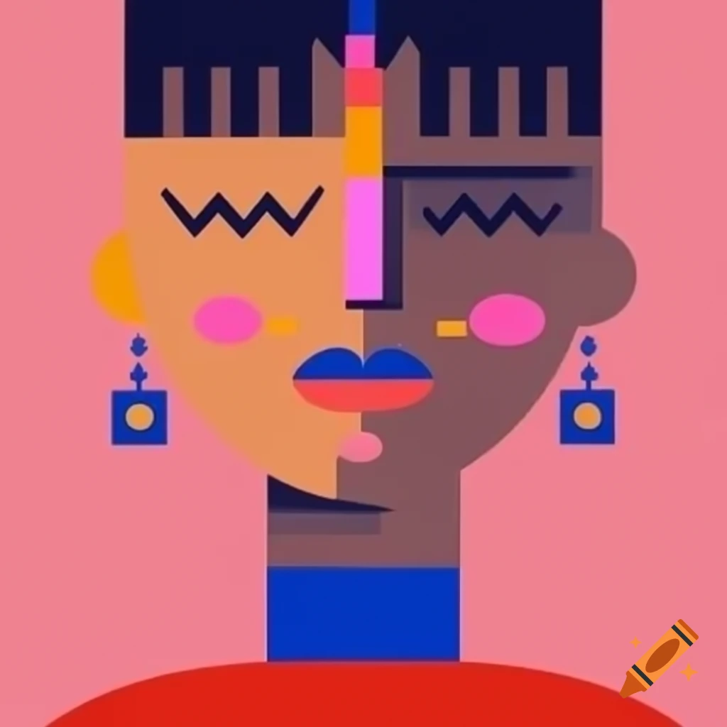 Minimalistic Face Design On Craiyon