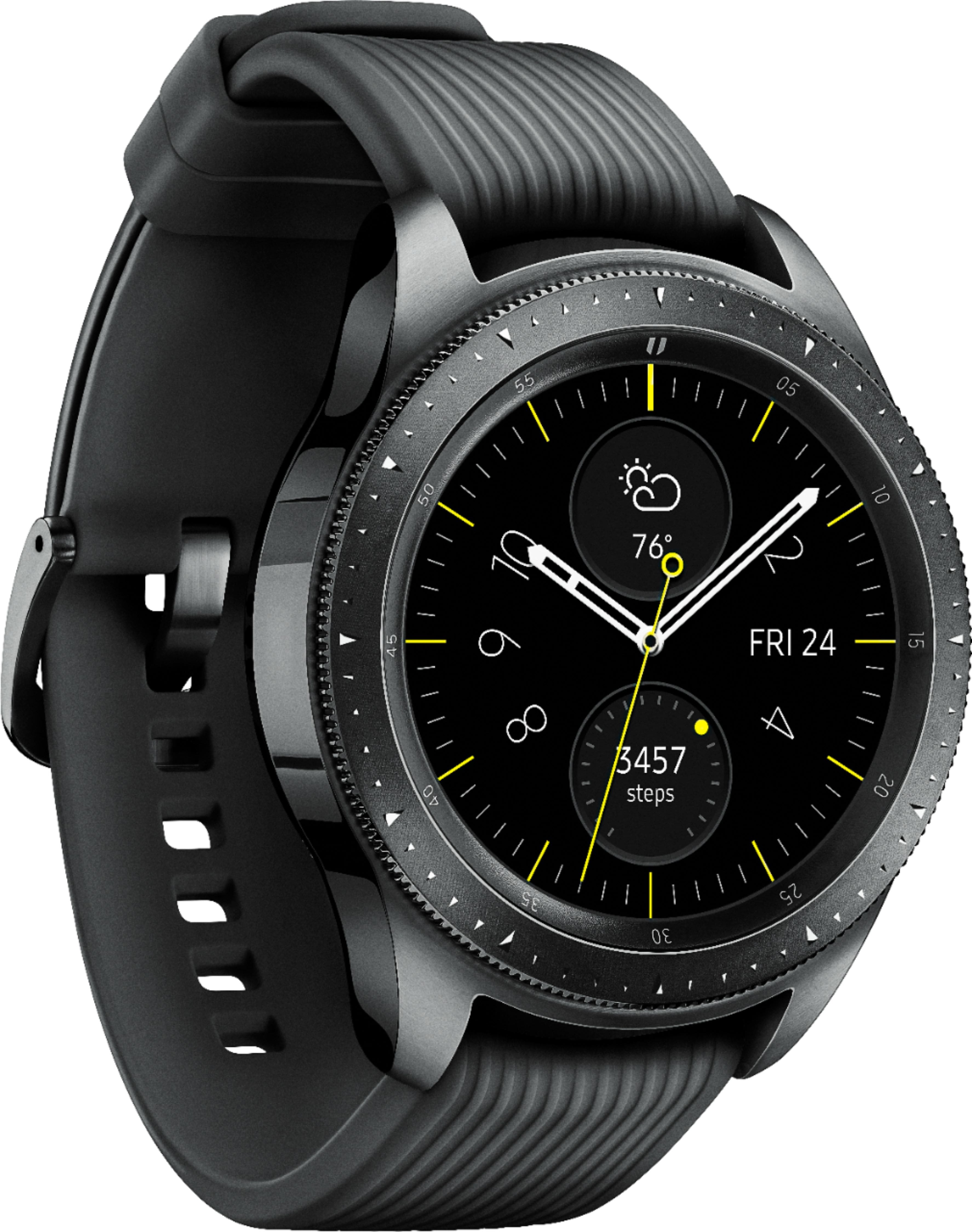 Best Buy: Samsung Galaxy Watch Smartwatch 42mm Stainless Steel Midnight Black SM-R810NZKAXAR