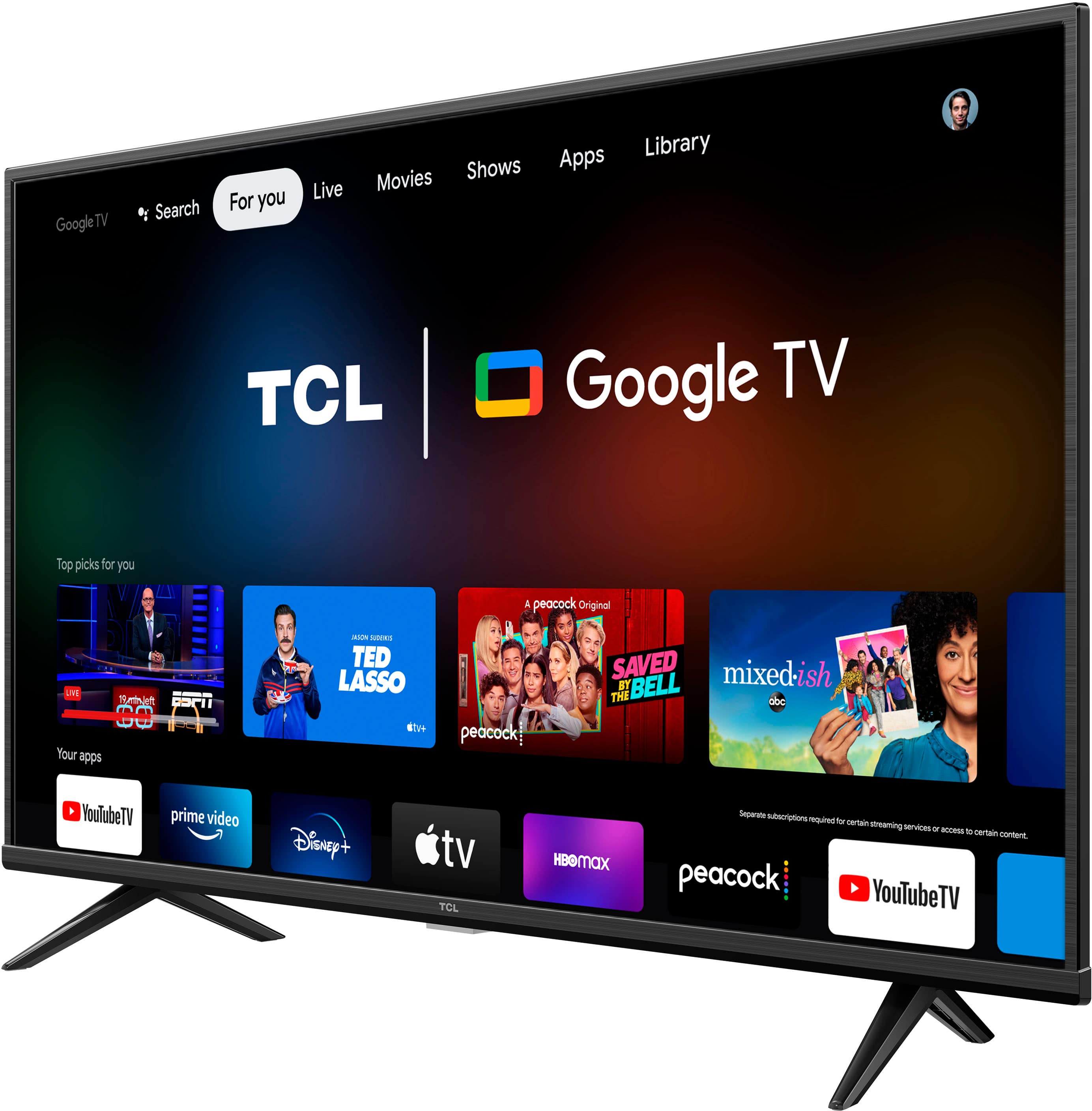 Best Buy: TCL 43&quot; Class 4-Series LED 4K UHD Smart Google TV 43S446