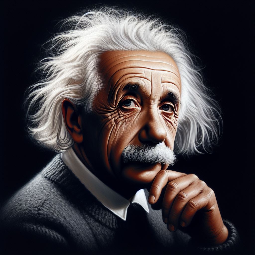 Albert Einstein Portrait Artwork| Pixelz.cc