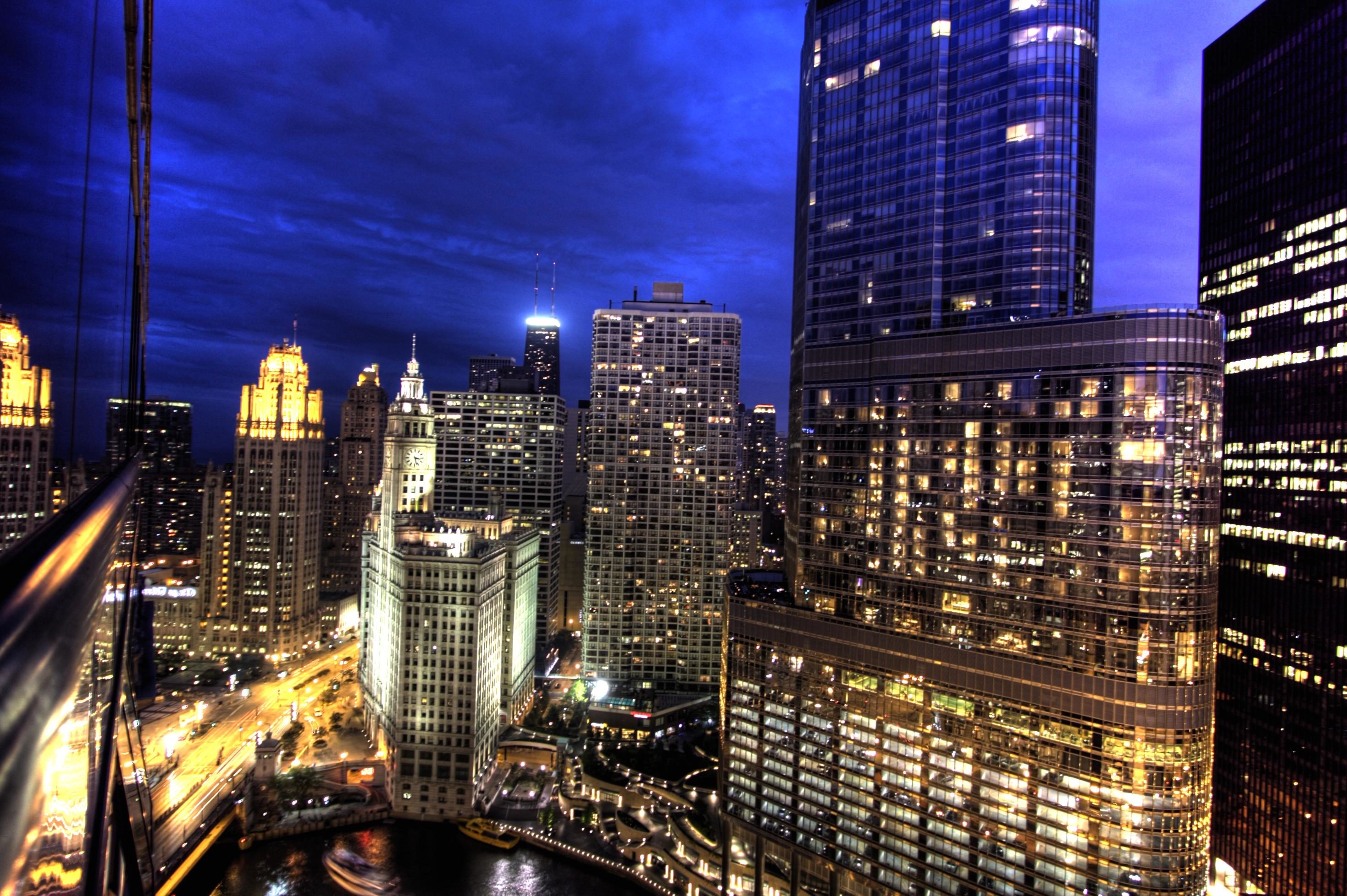 Cityscape / Cityscape, Landscape, City, Lights, Water, Sunset, Florida Wallpapers HD / Desktop...
