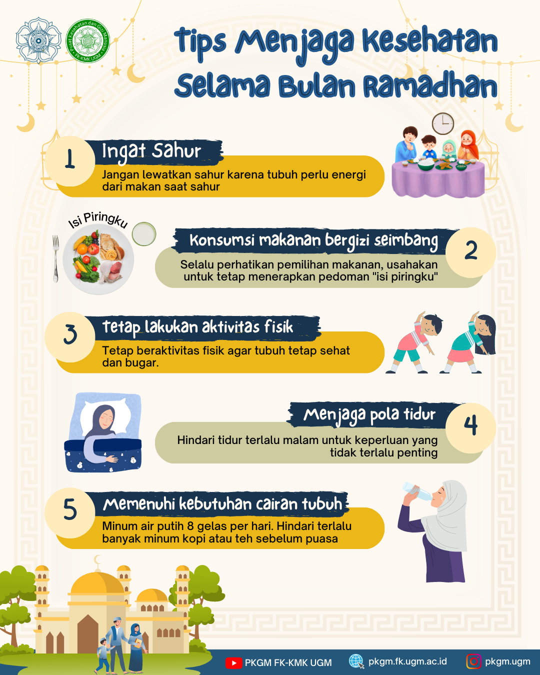 Tips Menjaga Kesehatan Selama Bulan Ramadhan - PKGM