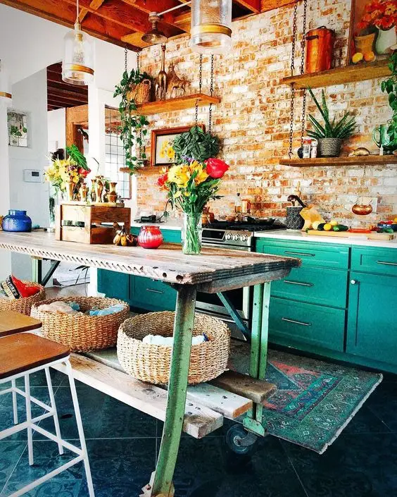 Boho Kitchen Ideas 2024: Elevate Your Space With Bohemian Flair| Modern, Chic, And Small Space...