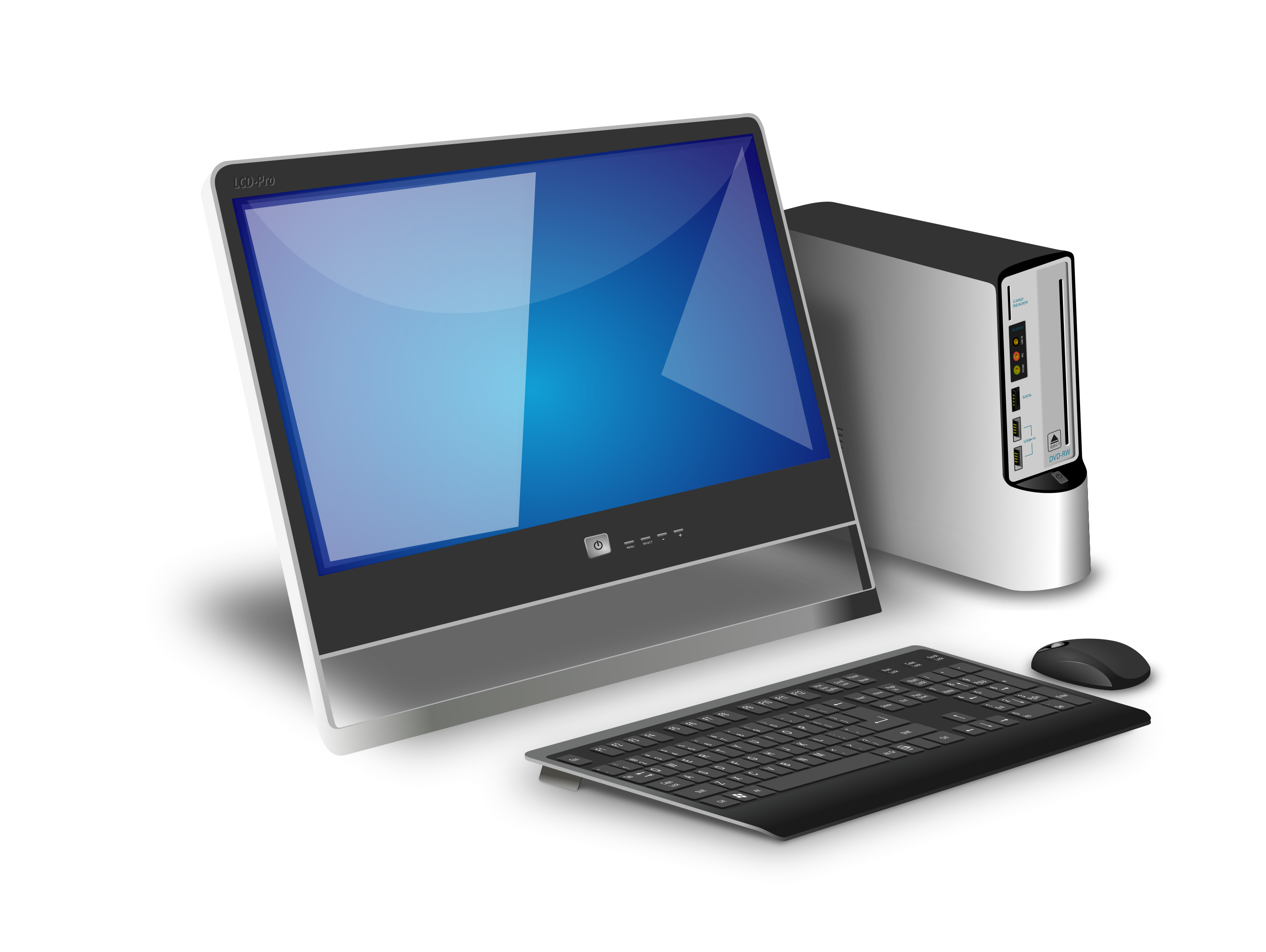 Computer Pc PNG (A computer is an electronic device that stores even large information in a very ...