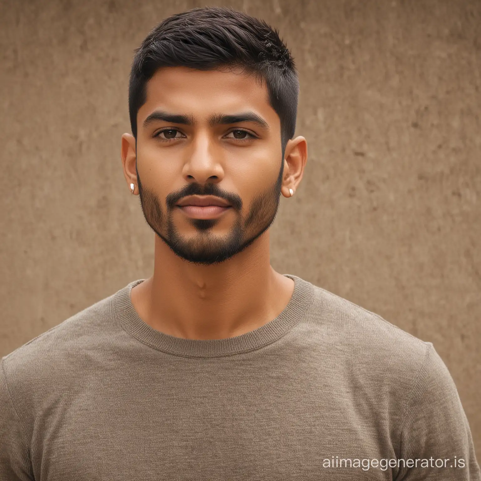 Group Of Indian Men With Crewcuts Smiling| AI Image Generator