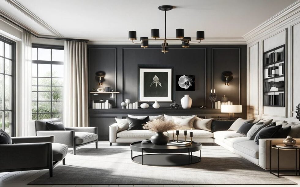 17 Chic Black Accent Wall Ideas For The Living Room