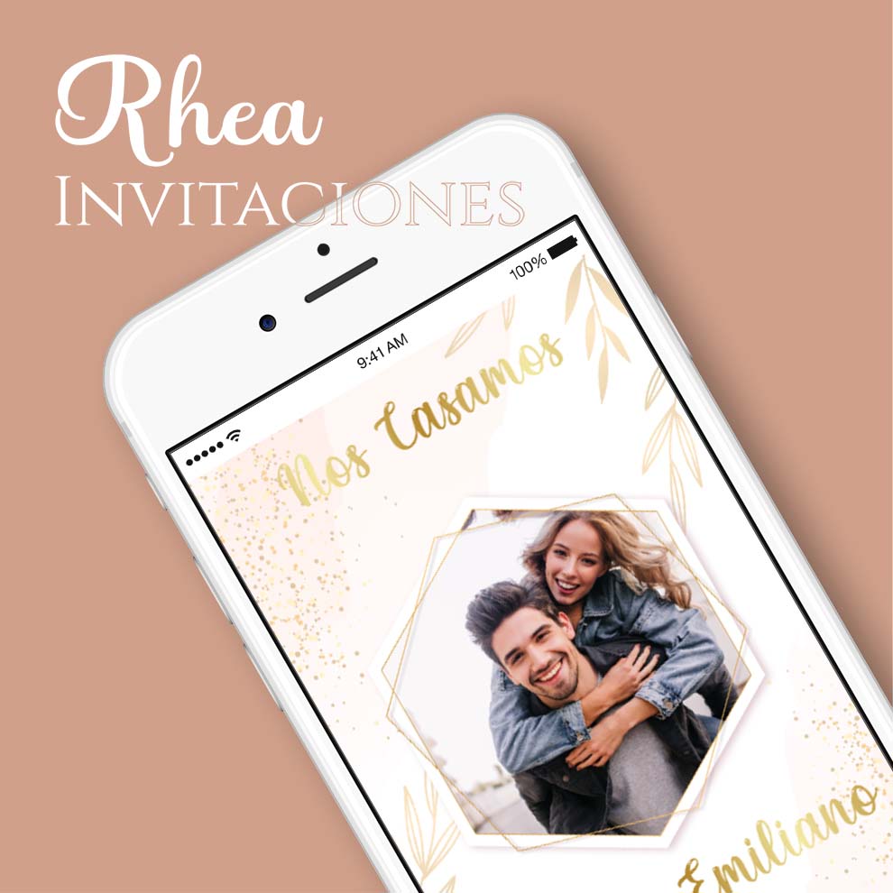 Invitaciones Digitales Para Boda | Rhea Invitaciones
