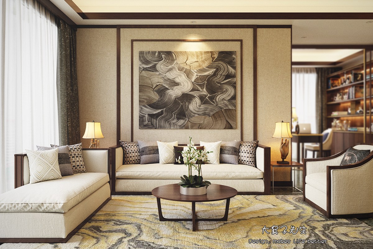 Beautiful Apartment Interior Design With Chinese Style - RooHome | Designs & Plans