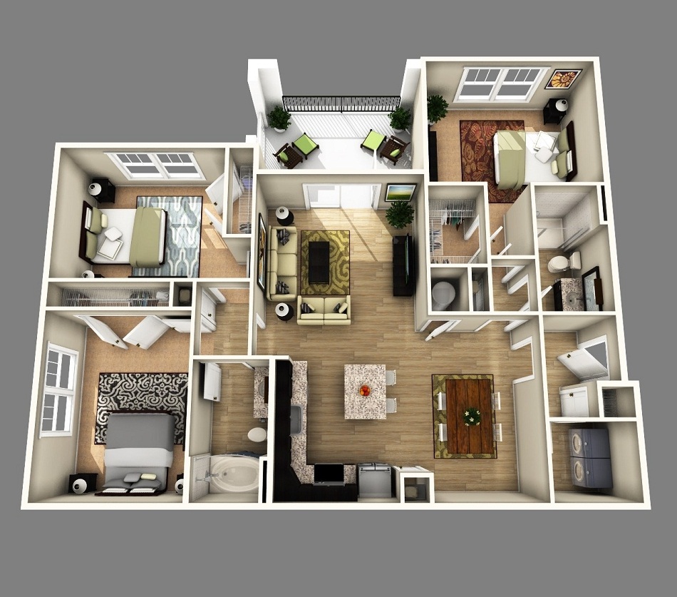 Ide Istimewa Denah Rumah Kampung 2 Kamar, Rumah Minimalis 2 Lantai