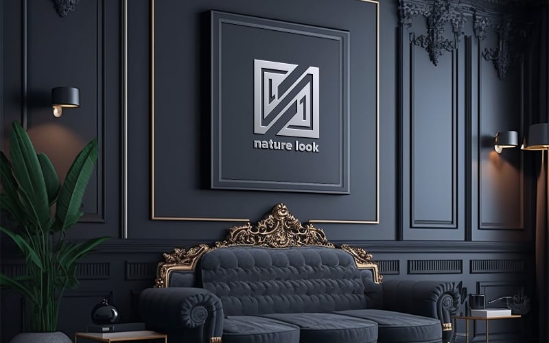 Premium Interior Logo Mockup #366075 - TemplateMonster