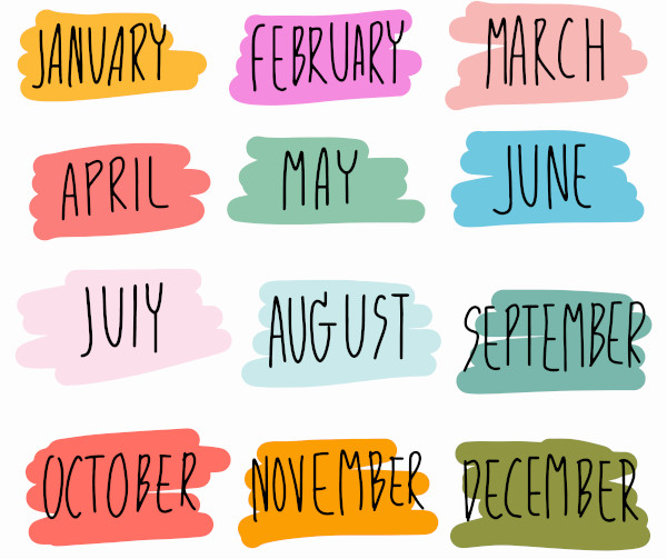 Meses Do Ano Em Inglês (Months Of The Year) - Brasil Escola