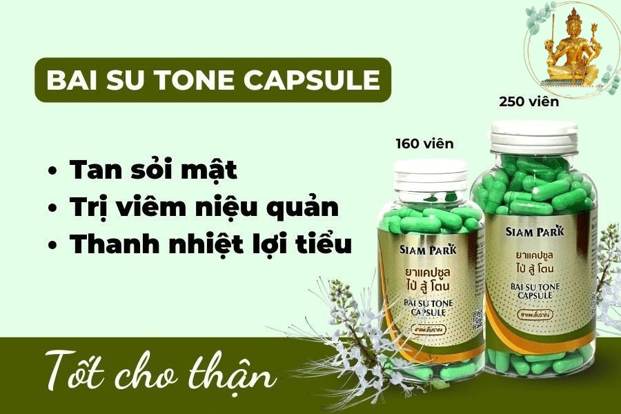 BAI SU TONE CAPSULE - THUỐC RẮN SỐ 9 - Sản Phẩm Dịch Vụ Thái Lan