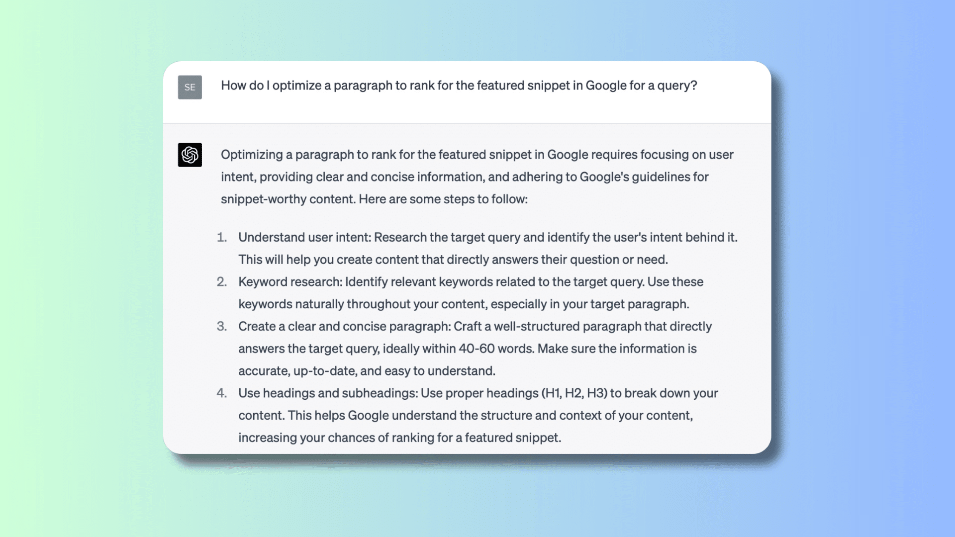 How To Steal Your Competitors&#39; Featured Snippets With ChatGPT (prompts Included)