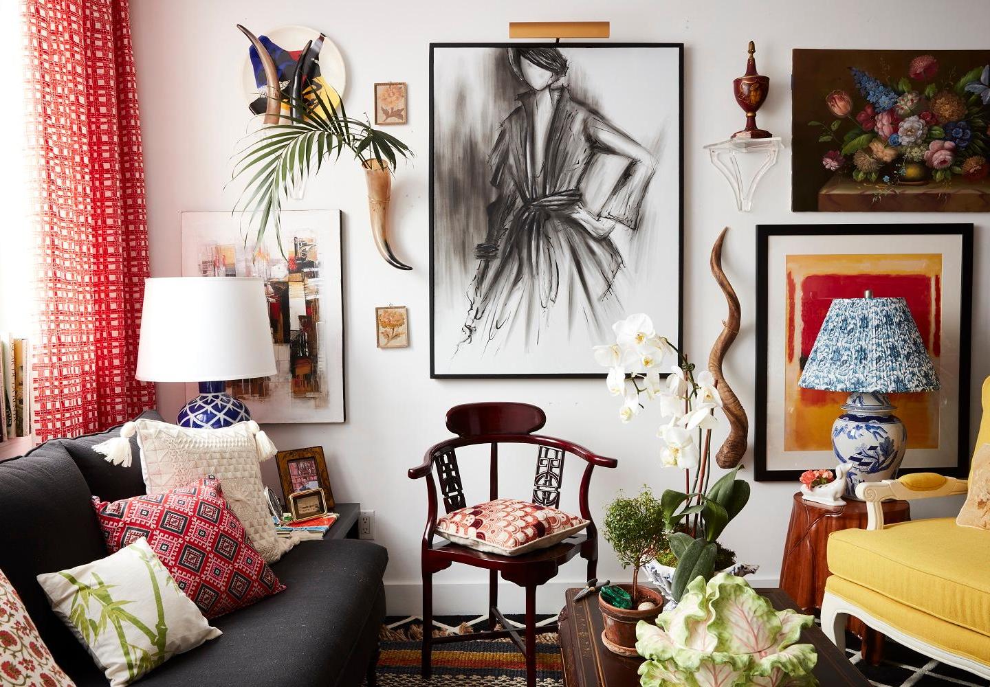 Eclectic Vintage Living Room