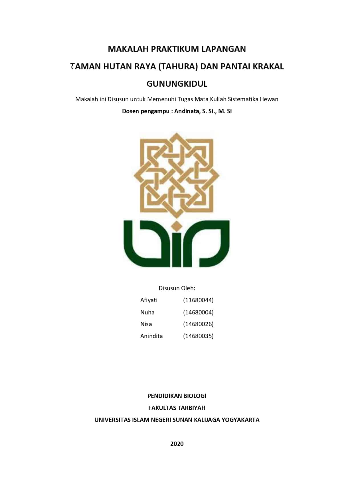 Contoh Bcover Makalah 7 Contoh Cover Makalah Amp Proposal Yang Baik - Riset