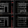 103. CAD technical drawings of kitchen cabinets for the house