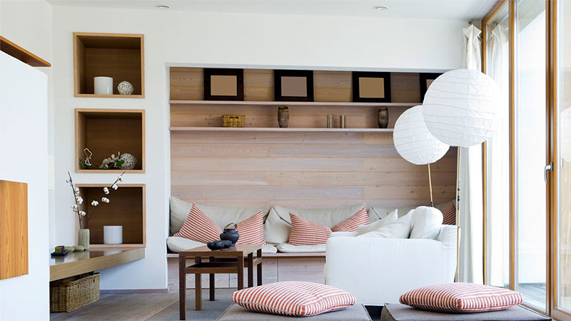 Cozy Modern Japanese Style Living Room Ideas - SimDreamHomes