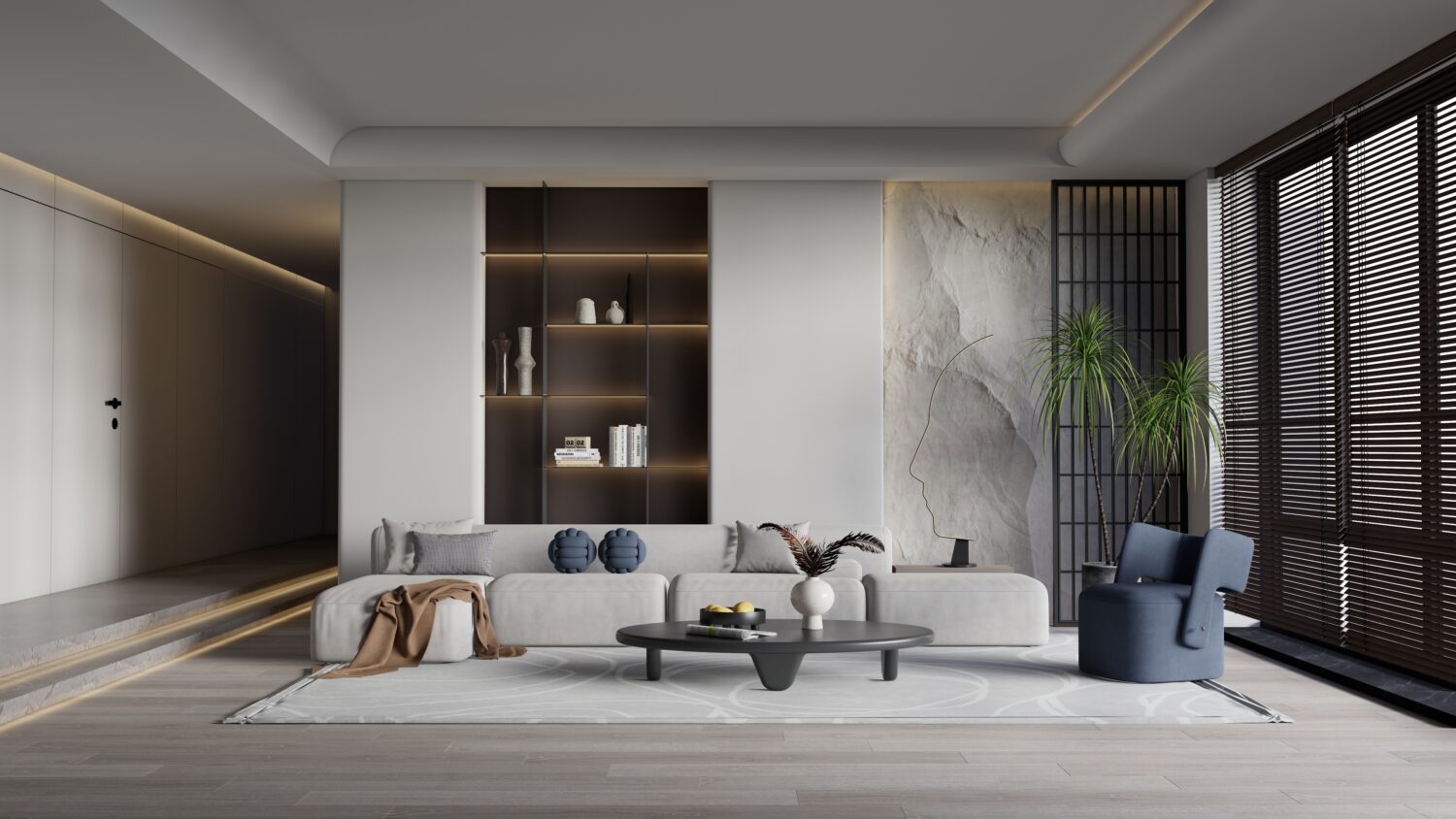 8813. Sketchup Living Room Interior Model Download