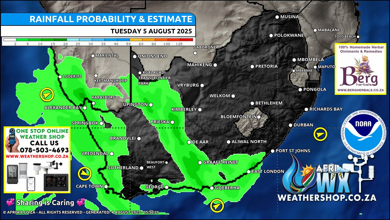 Weather Forecast & Maps Tuesday 5 August 2025 - Snow News