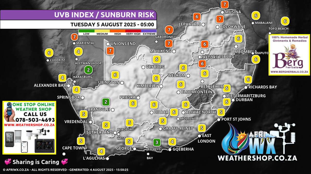 Weather Forecast & Maps Tuesday 5 August 2025 - Snow News